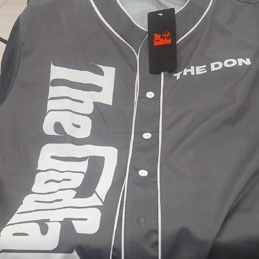 The Godfather Gray Baseball Jersey